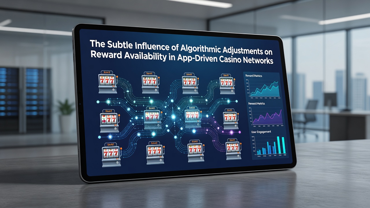 Diagram showing algorithmic adjustments affecting reward availability in mobile casino applications