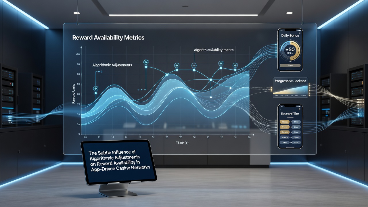 Visualization of data flows between user sessions and reward adjustment algorithms in casino apps