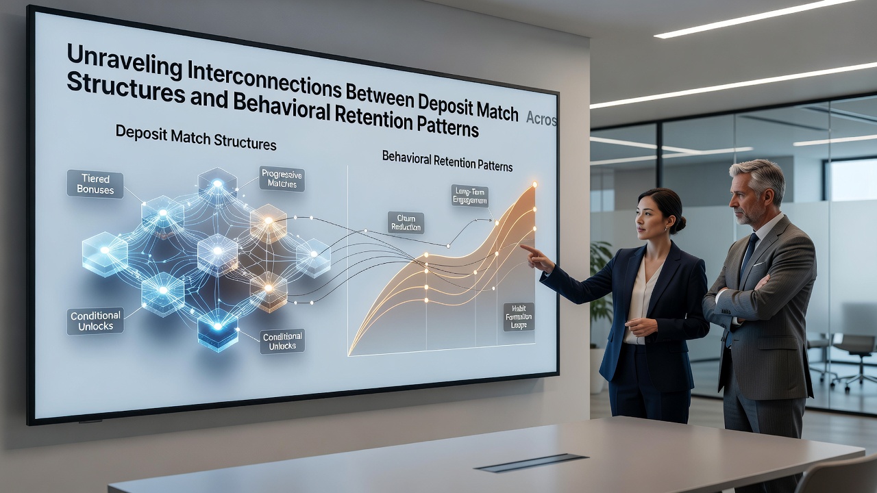 Data visualization charts linking deposit match percentages to player retention curves in Asia-Pacific and European gaming networks