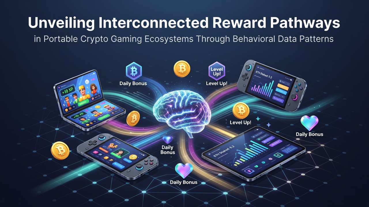 Visualization of interconnected reward pathways mapped through behavioral data patterns in mobile crypto gaming platforms
