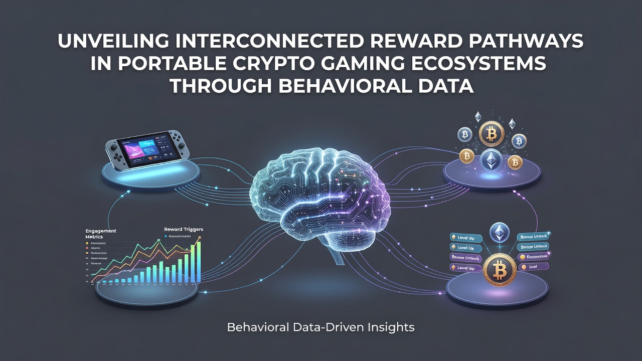 Detailed chart showing behavioral data clusters and reward pathway intersections in crypto mobile gaming
